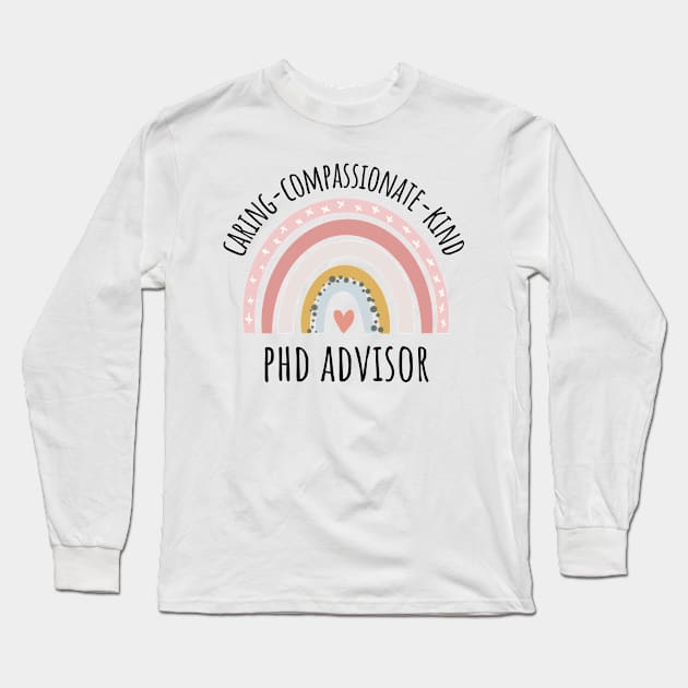 PHD Advisor rainbow pastel Long Sleeve T-Shirt by IndigoPine